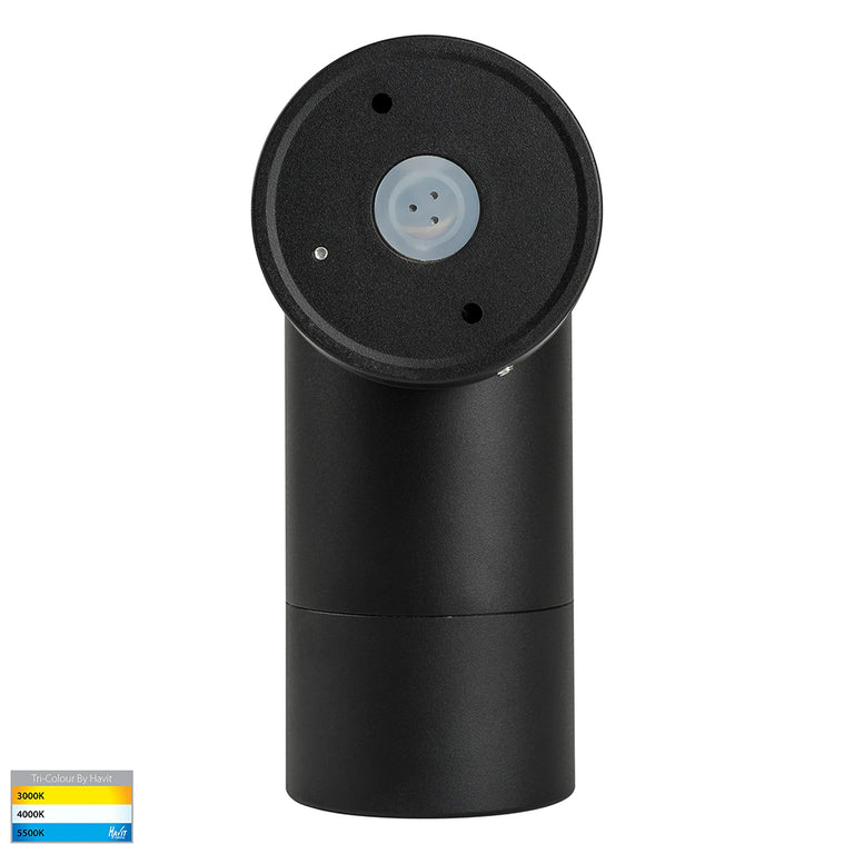 Maxi Tivah 12W CCT 240V LED Single Adjustable Wall Light Black - HV1228T