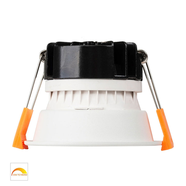 Gleam 9W 240V LED 82mm Downlight White & Gold / Warm - HV5529D2W-WG