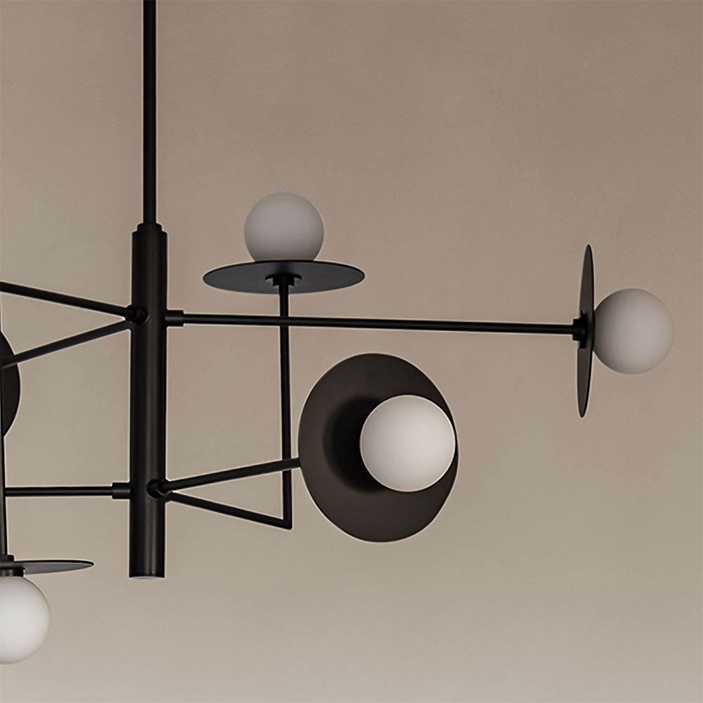 Miro 6 Light LED Pendant Matt Black
