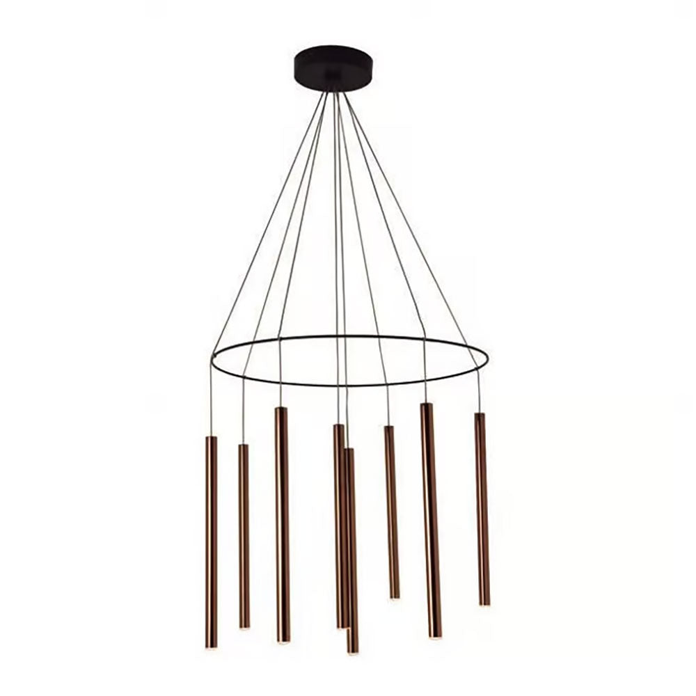 Mika 8 Light LED Multi Pendant Matt Black / Bronze - ARO.C1204/8/BRZ