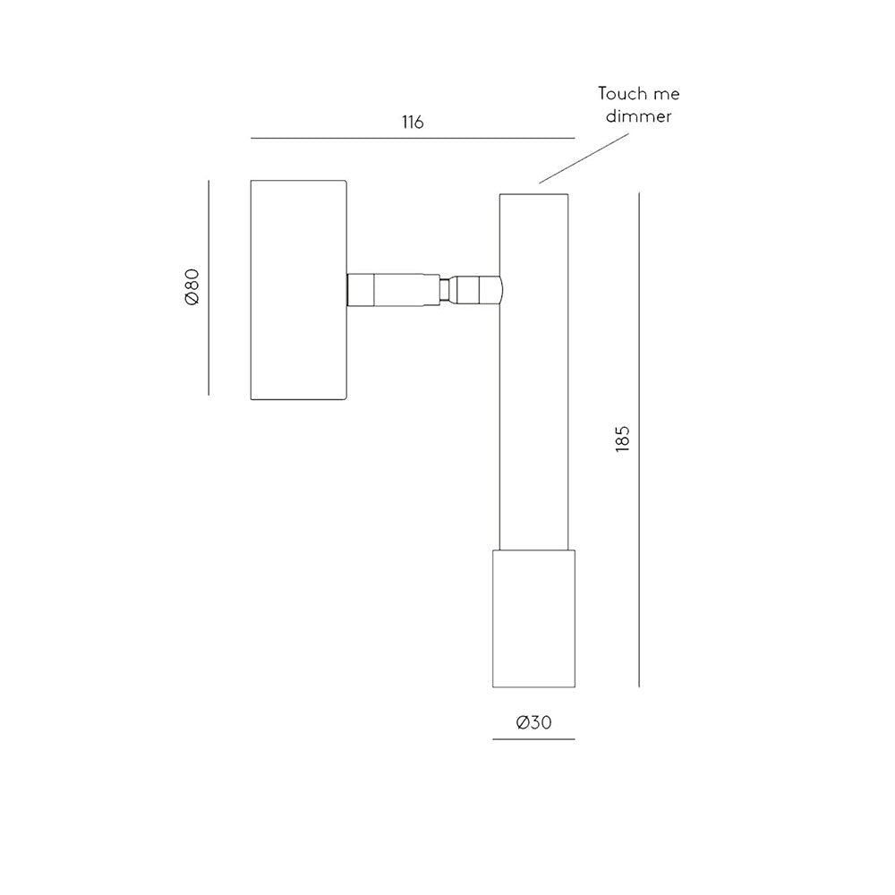 Ycro LED Wall Light Matt Brass - ARO.A1297/ORO
