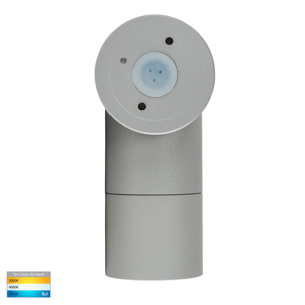 Tivah 5W CCT 240V GU10 LED Adjustable Wall Light Silver - HV1247GU10T