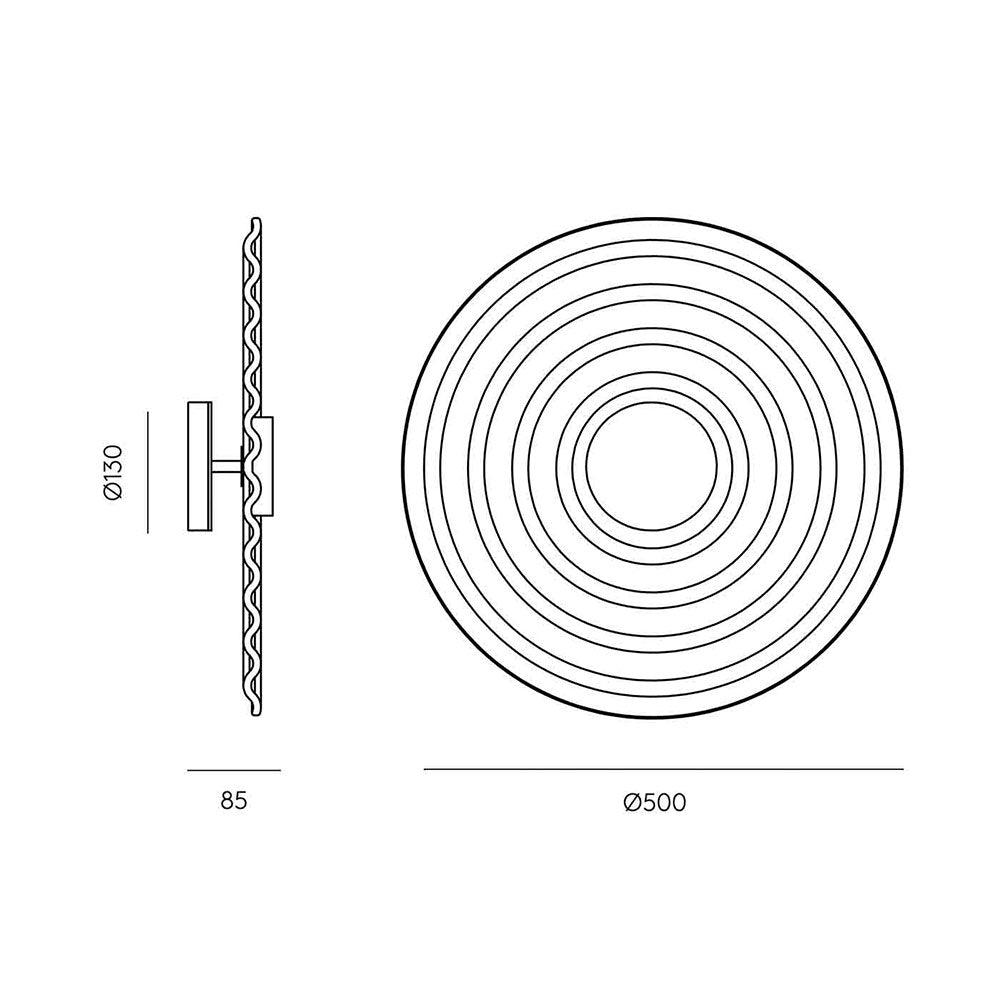 Rang LED Wall Light Matt Brass - ARO.A1093
