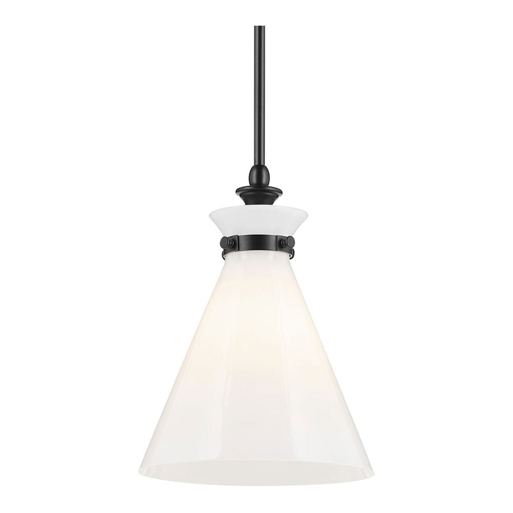 Laria Cone Small Pendant Black / Opal
