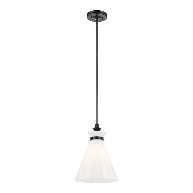 Laria Cone Small Pendant Black / Opal