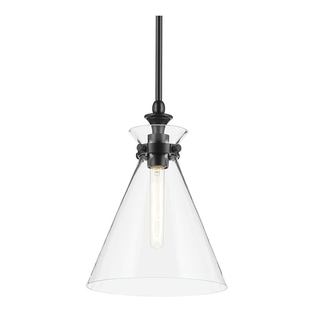 Laria Cone Small Pendant Black / Clear