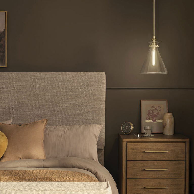 Laria Cone Small Pendant Champagne Bronze / Clear