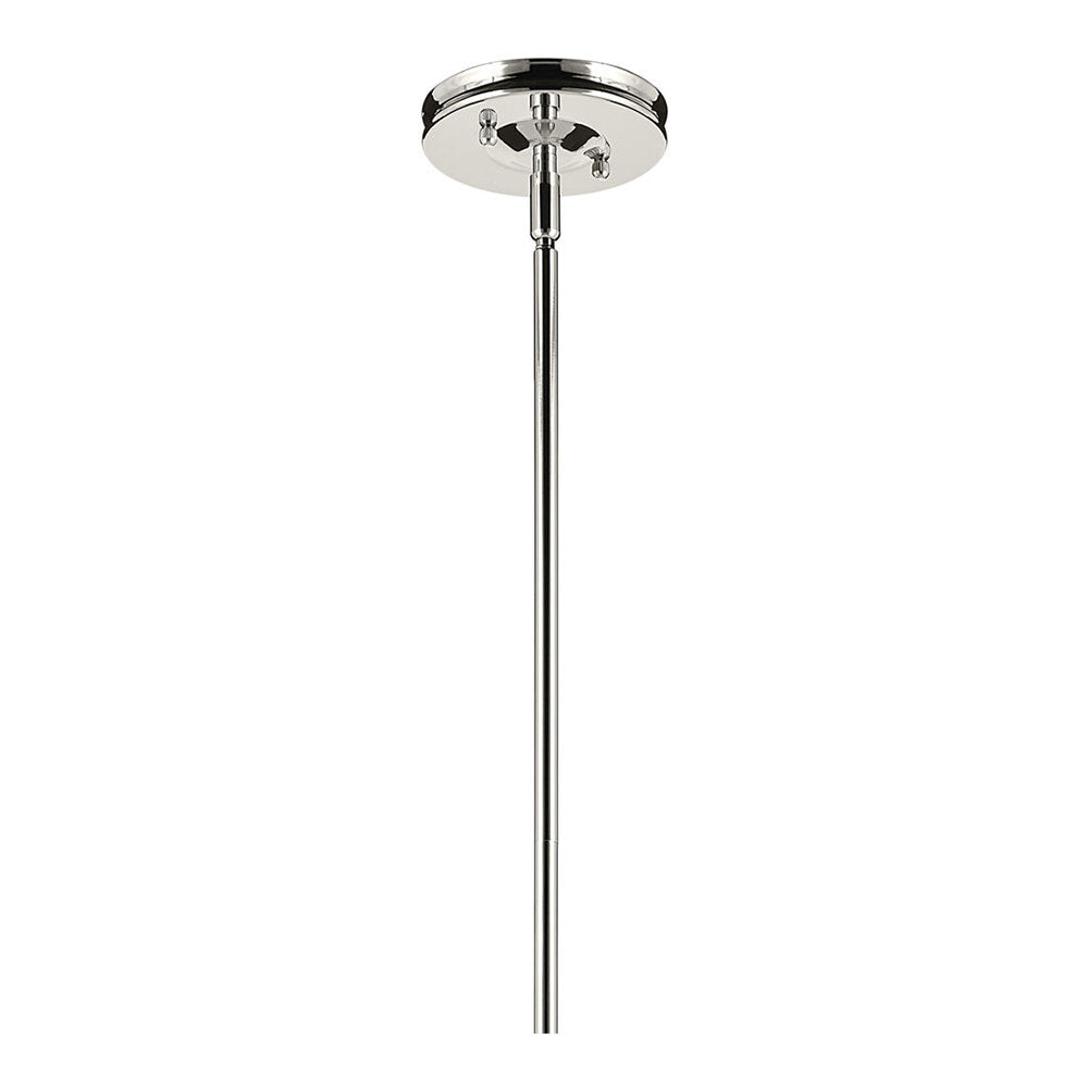 Laria Cone Small Pendant Polished Nickel / Clear