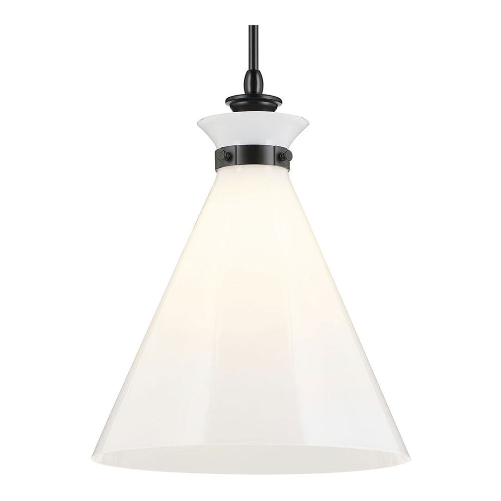 Laria Cone Large Pendant Black / Opal