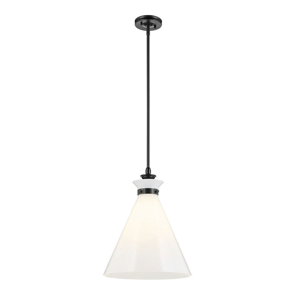 Laria Cone Large Pendant Black / Opal