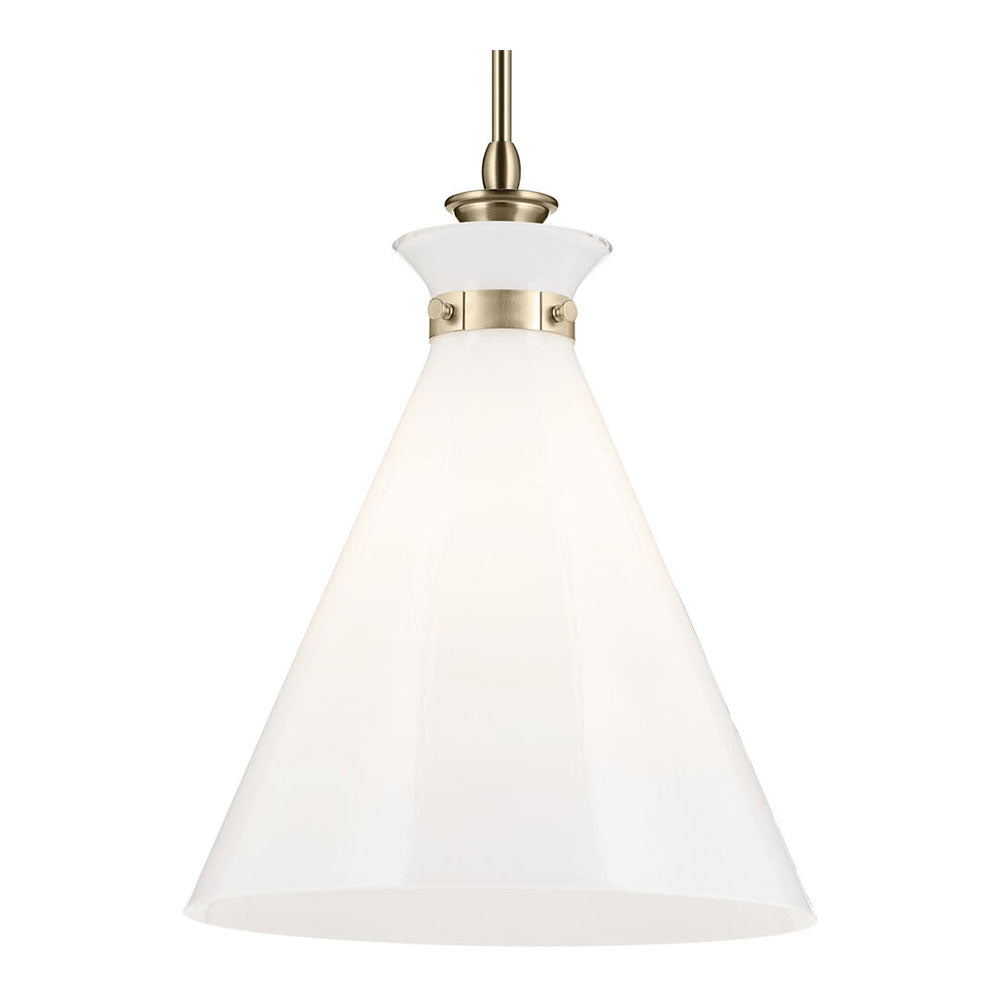 Laria Cone Large Pendant Champagne Bronze / Opal
