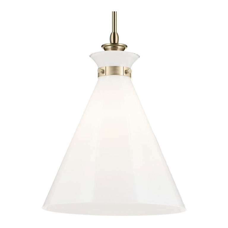 Laria Cone Large Pendant Champagne Bronze / Opal