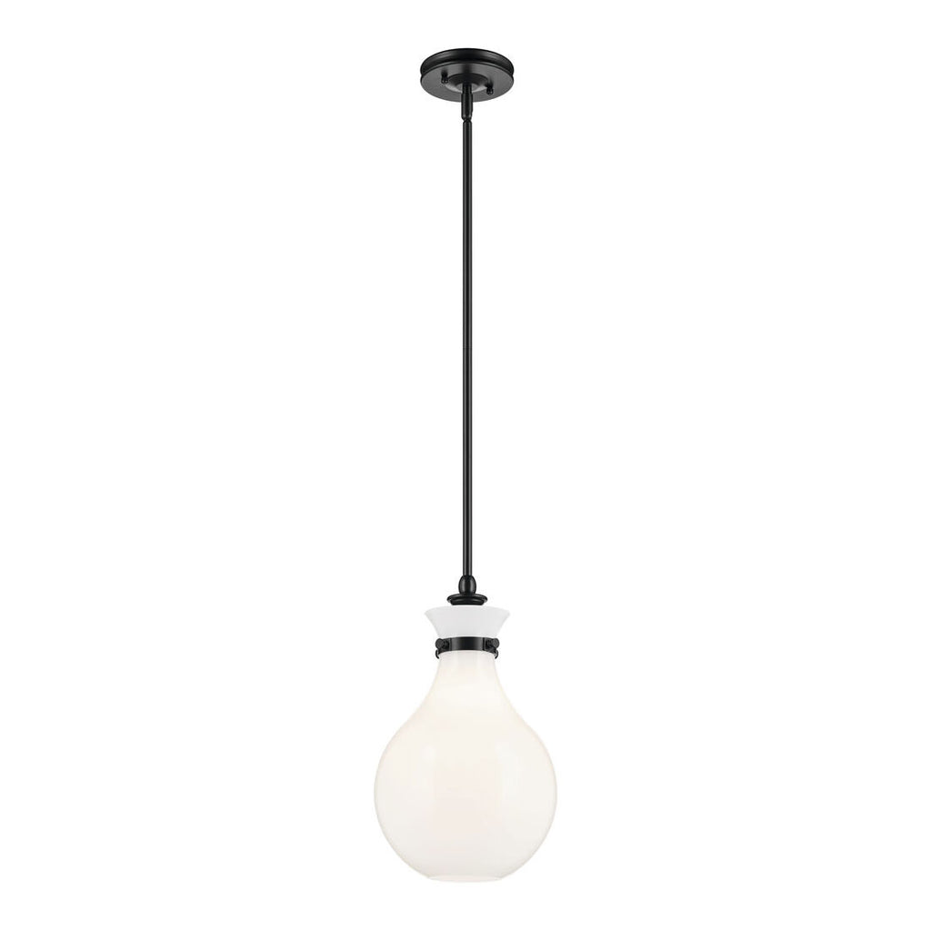 Laria Pear Small Pendant Black / Opal