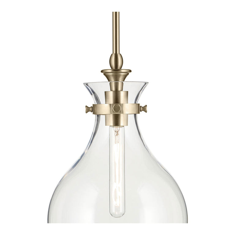 Laria Pear Small Pendant Champagne Bronze / Clear