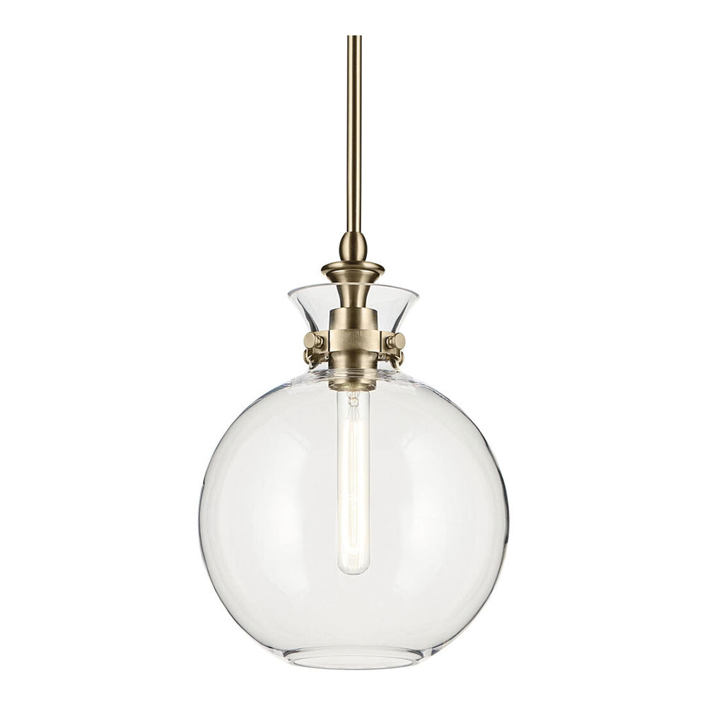 Laria Round Small Pendant Champagne Bronze / Clear