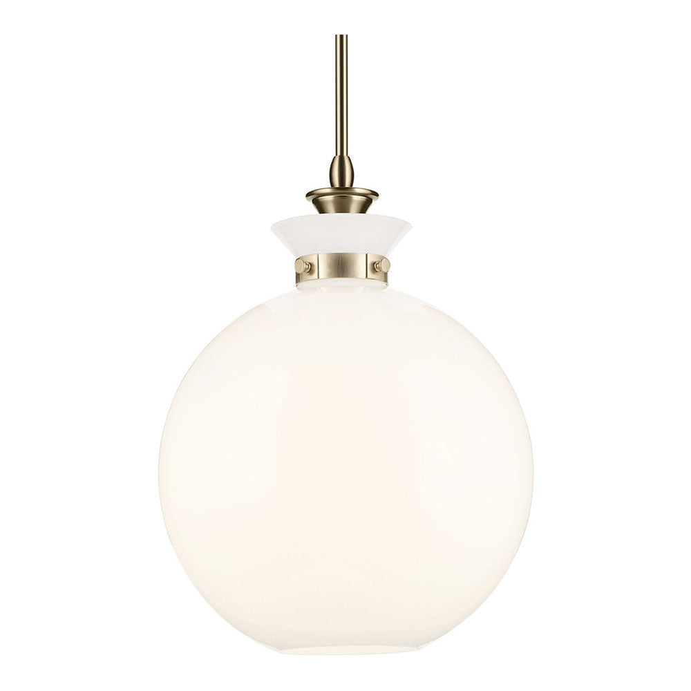 Laria Round Large Pendant Champagne Bronze / Opal