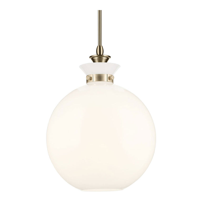 Laria Round Large Pendant Champagne Bronze / Opal