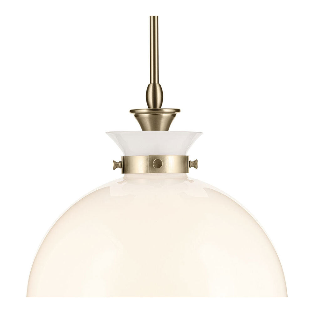 Laria Round Large Pendant Champagne Bronze / Opal