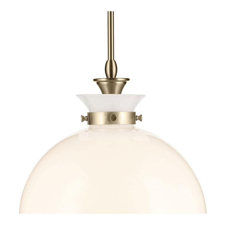 Laria Round Large Pendant Champagne Bronze / Opal