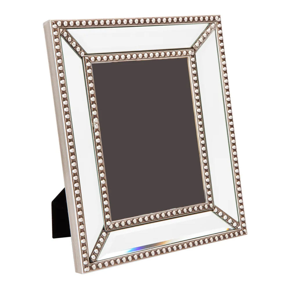 Zeta Large Mirror Photo Frame Antique Silver - 53030
