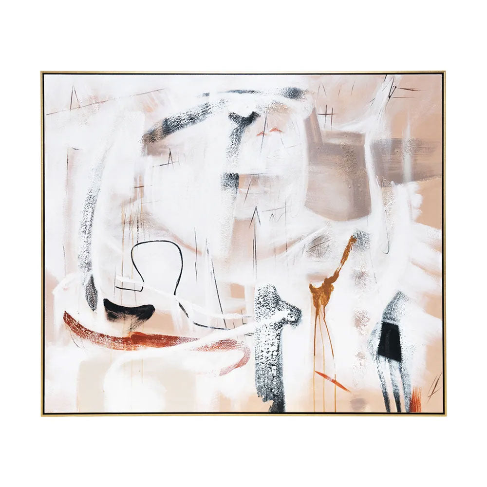 Freeform Oil on Canvas Painting - 53086