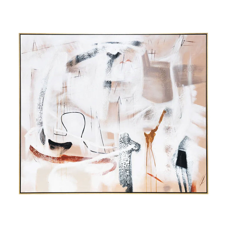 Freeform Oil on Canvas Painting - 53086