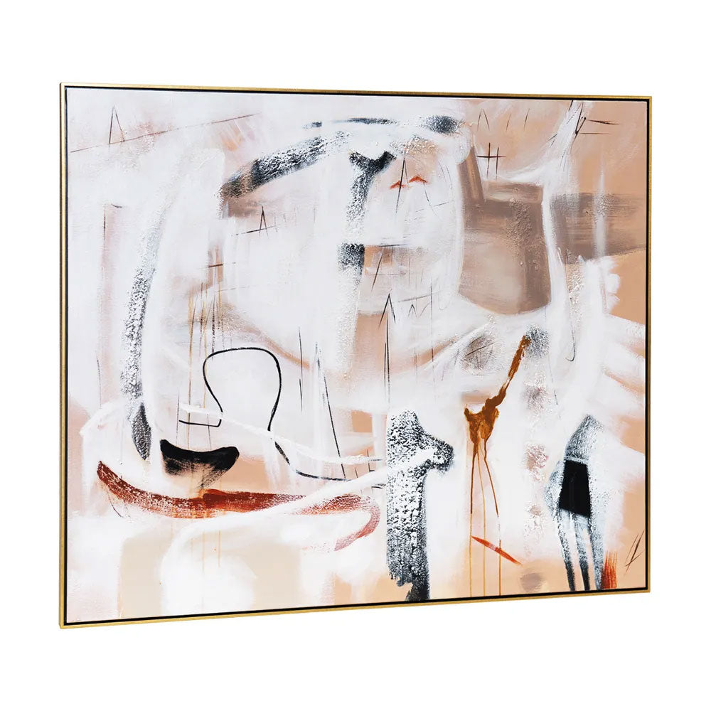 Freeform Oil on Canvas Painting - 53086