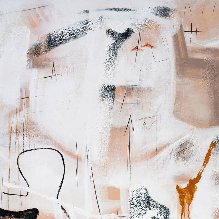 Freeform Oil on Canvas Painting - 53086