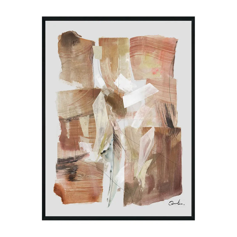 Auburn Abstract Canvas Painting - 53163