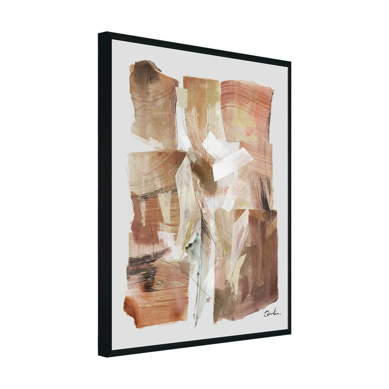 Auburn Abstract Canvas Painting - 53163