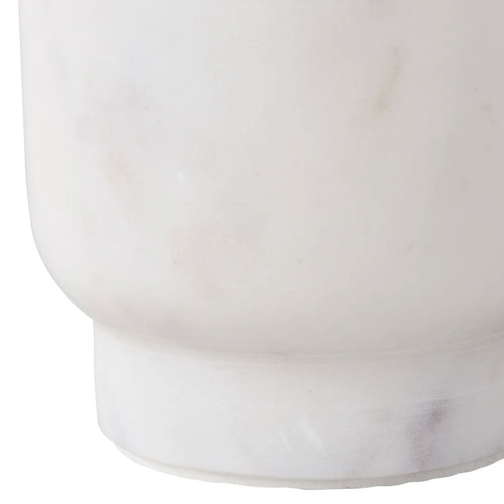 Aries Marble Vase Small White - 53359