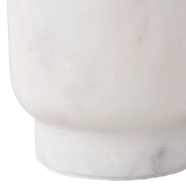 Aries Marble Vase Small White - 53359