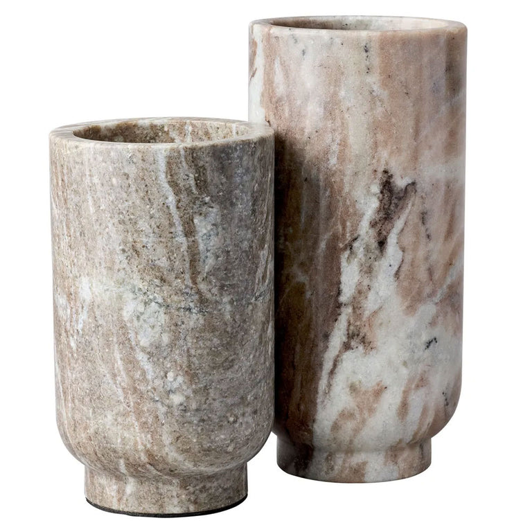 Aries Marble Vase Small Natural - 53381