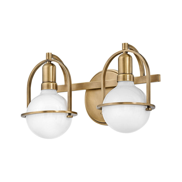 Somerset 2 Light Wall Light Heritage Brass - U/HK/53772HB