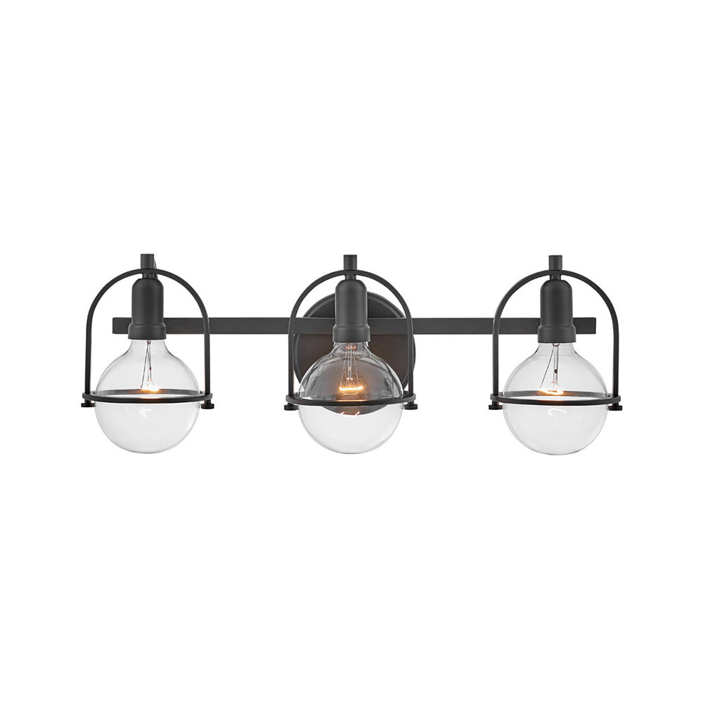 Somerset 3 Light Wall Light Black - U/HK/53773BK