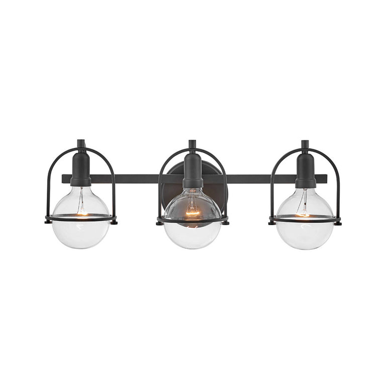 Somerset 3 Light Wall Light Black - U/HK/53773BK