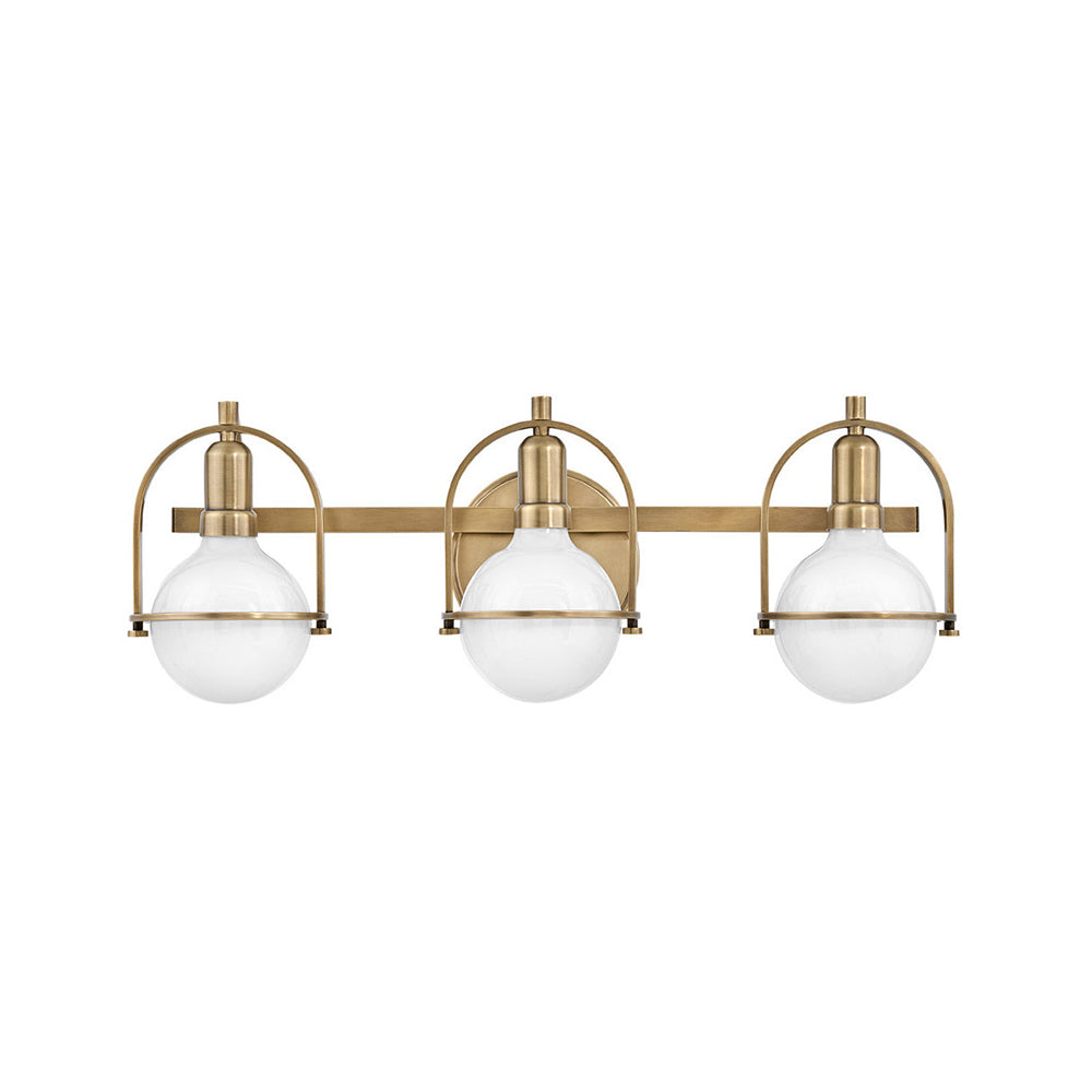 Somerset 3 Light Wall Light Heritage Brass - U/HK/53773HB