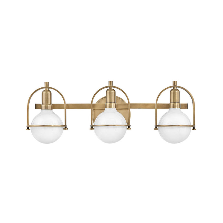 Somerset 3 Light Wall Light Heritage Brass - U/HK/53773HB