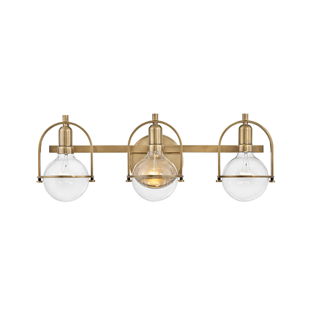 Somerset 3 Light Wall Light Heritage Brass - U/HK/53773HB