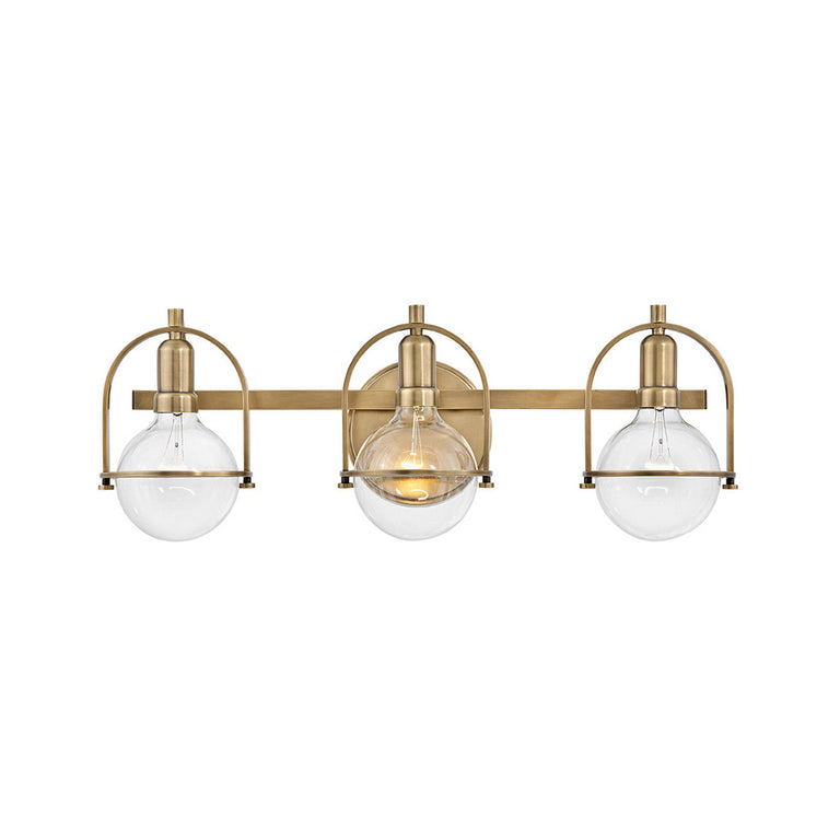 Somerset 3 Light Wall Light Heritage Brass - U/HK/53773HB