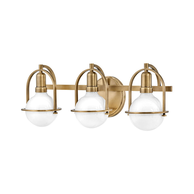 Somerset 3 Light Wall Light Heritage Brass - U/HK/53773HB
