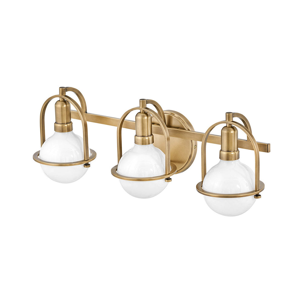 Somerset 3 Light Wall Light Heritage Brass - U/HK/53773HB
