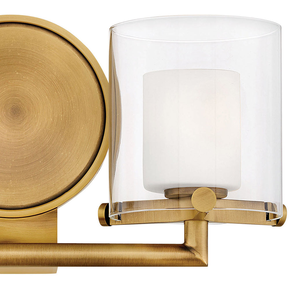 Rixon 2 Wall Light Heritage Brass - U/HK/5492HB