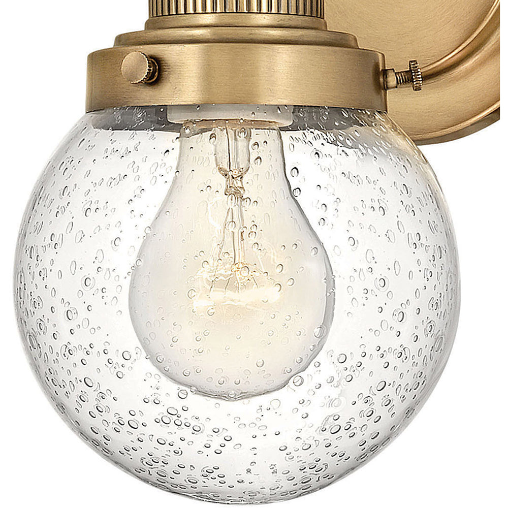 Poppy 1 Wall Light Heritage Brass - U/HK/5930HB