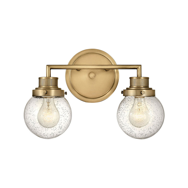Poppy 2 Wall Light Heritage Brass - U/HK/5932HB
