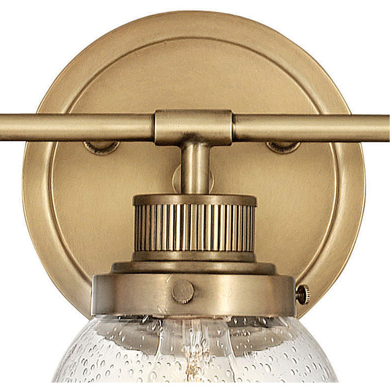 Poppy 3 Wall Light Heritage Brass - U/HK/5933HB