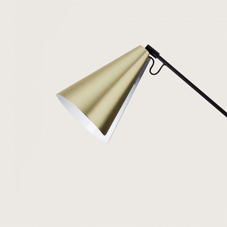Boa Floor Lamp Matt Black / Matt Brass - ARO.P1193/ORO