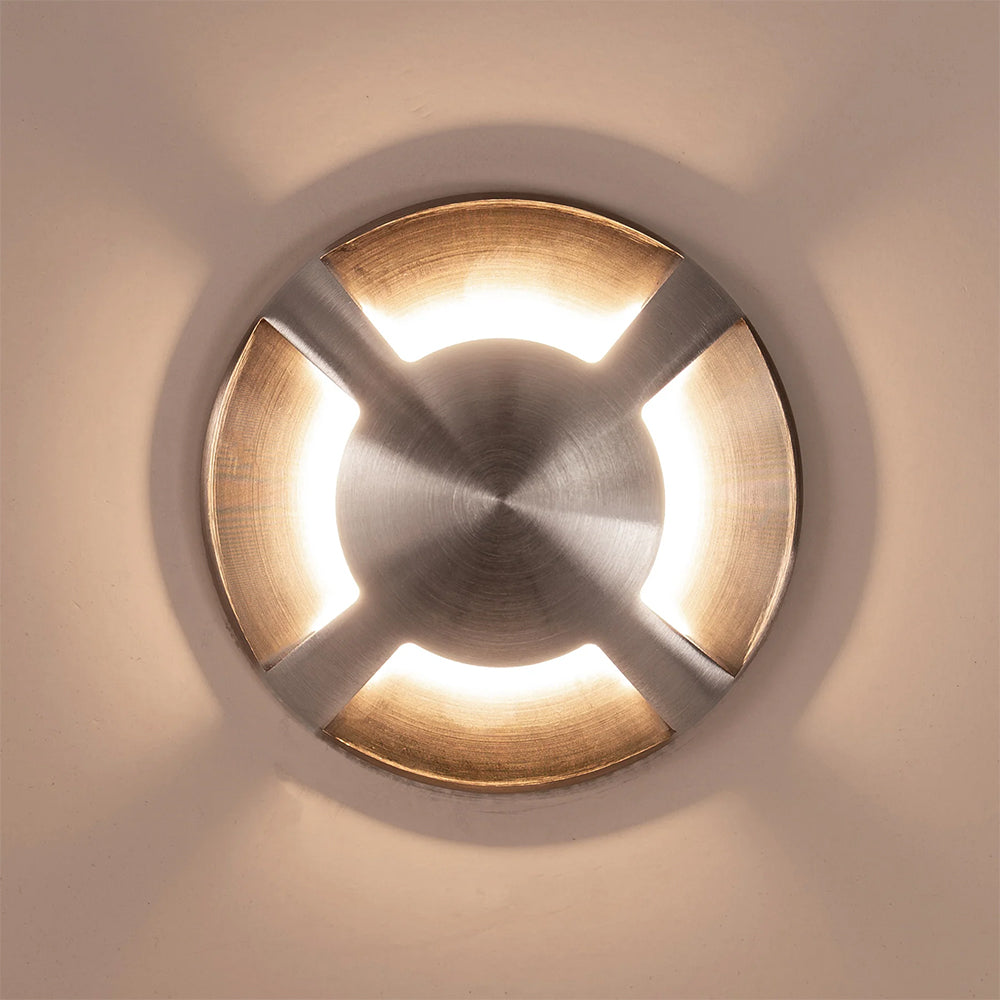 Viale 5W CCT 12V DC MR16 LED Four-Way Driveway Light 316 Stainless Steel - HV19092T