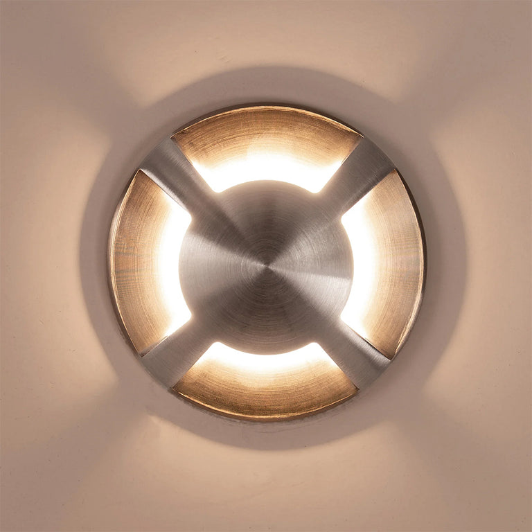 Viale 5W CCT 12V DC MR16 LED Four-Way Driveway Light 316 Stainless Steel - HV19092T