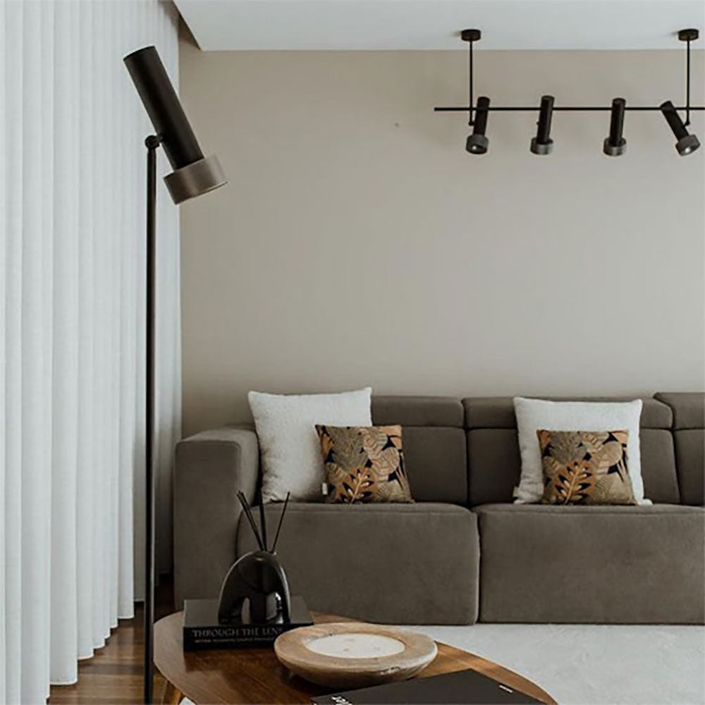 Focus LED Floor Lamp - Matt Black / Black - ARO.P1279/NEG